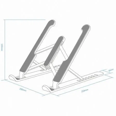 Aisens Soporte de Sobremesa Ajustable Gris Oscuro LPS1M-101